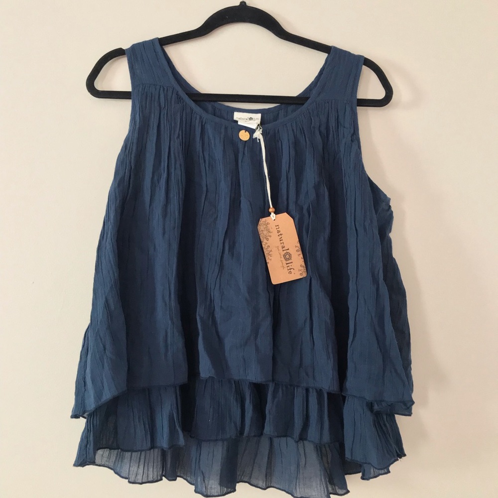 Soft Flowy Blue Tank